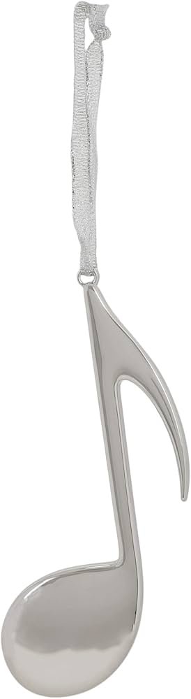 8TH NOTE ORNAMENT SILVER 39140