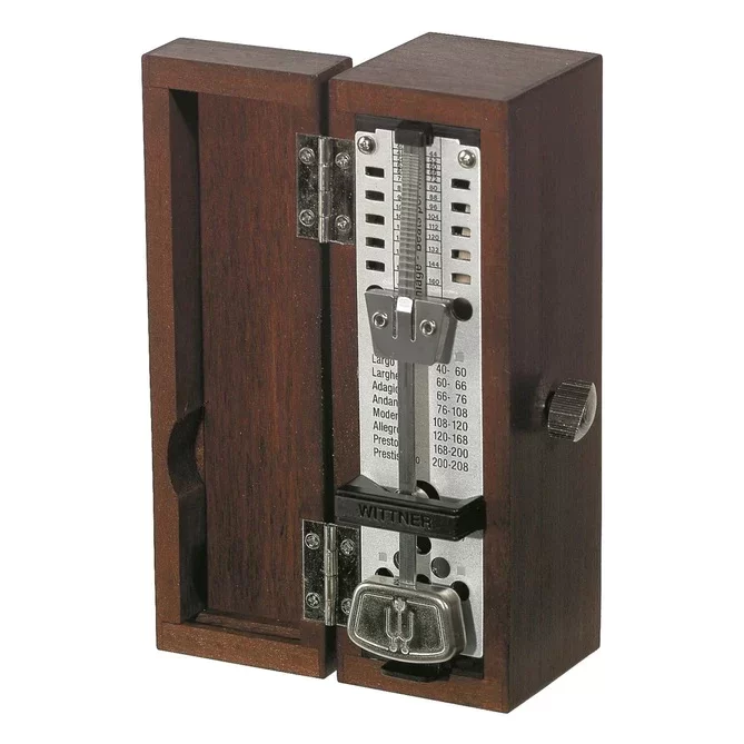 Wittner Taktell Super-Mini Metronome Wood-Casing w/o Bell - Mahogany