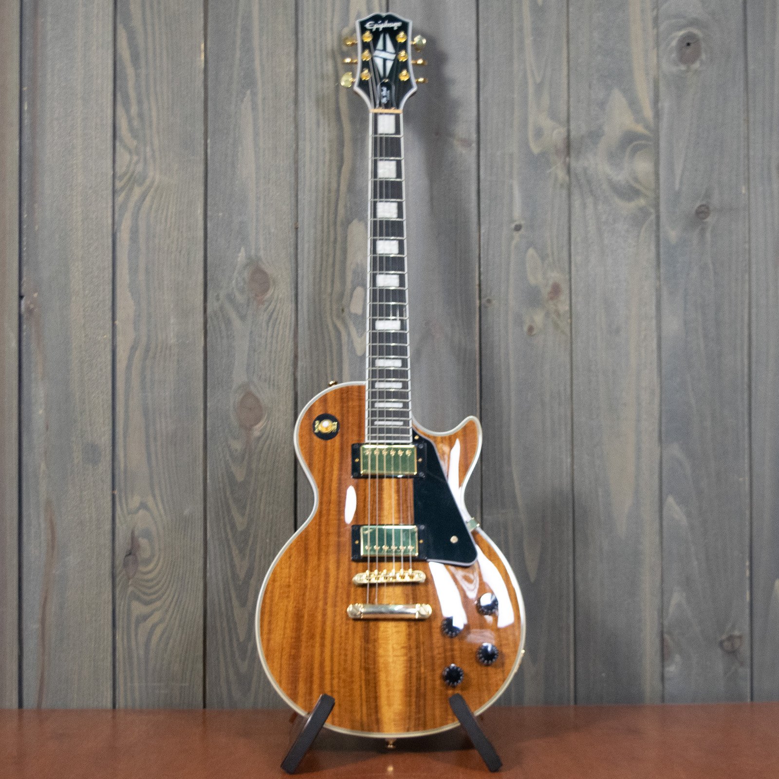 ギター Epiphone Les Paul Custom koa Epiphone Les Paul Custom Koa Guitar | American Musical Supply
