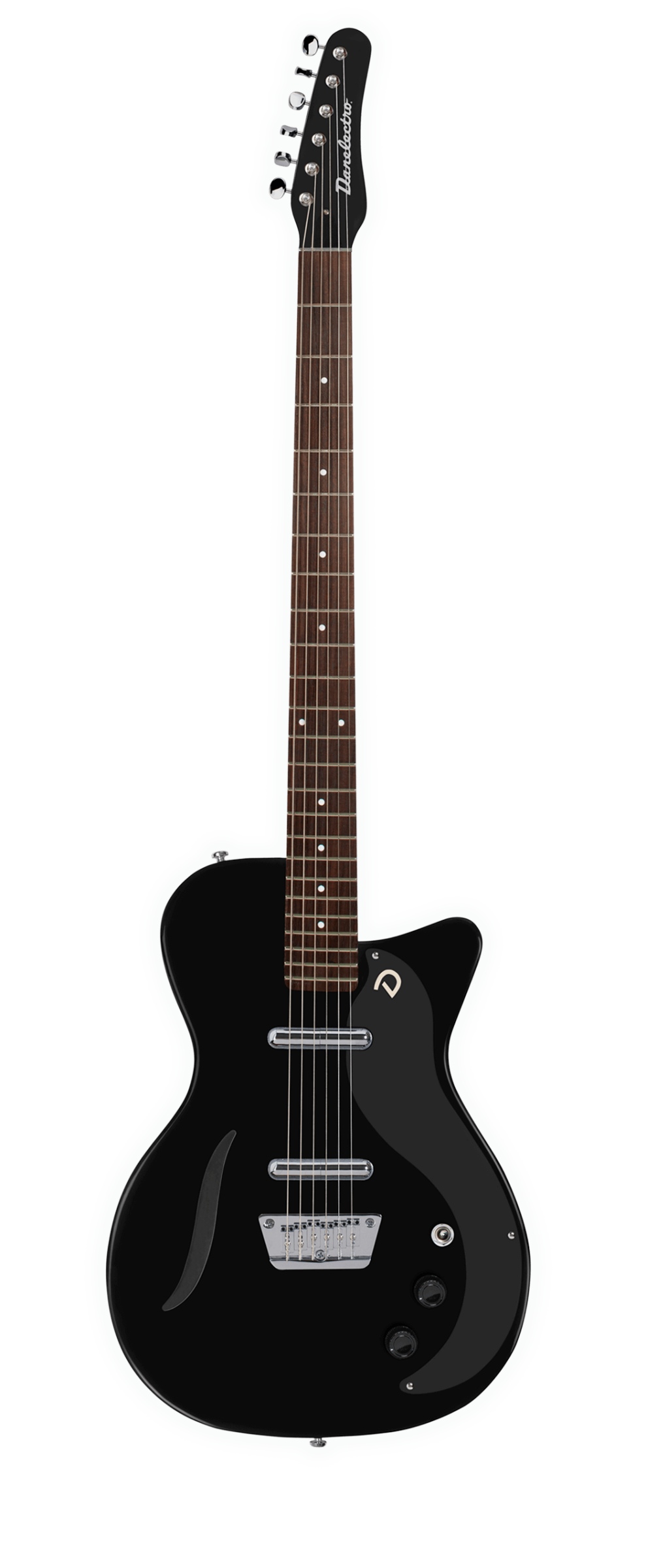 Danelectro 56 Vintage Baritone Electric Guitar-Gloss Black