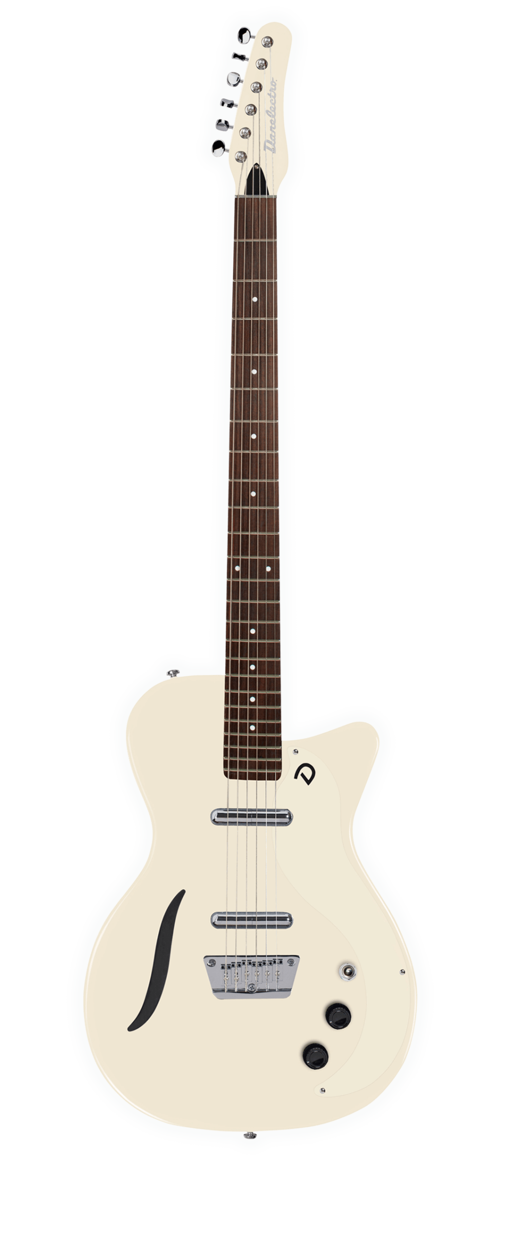 Danelectro 56 Vintage Baritone Electric Guitar-Vintage White