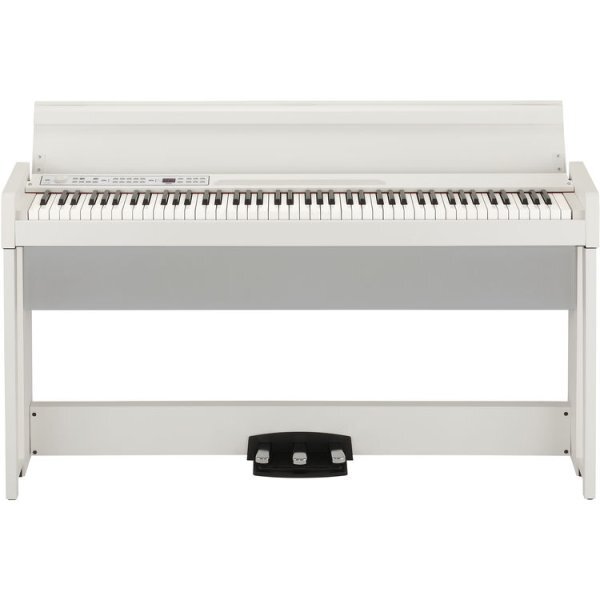 Korg C1-AIR 88-Key Digital Home Piano w/ 30 Sounds, RH3 Keyboard, Bluetooth-White