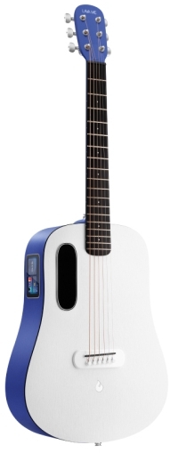 LAVA ME Play 36” Acoustic/Electric Guitar in Deep Blue/Frost White w/ Gig Bag