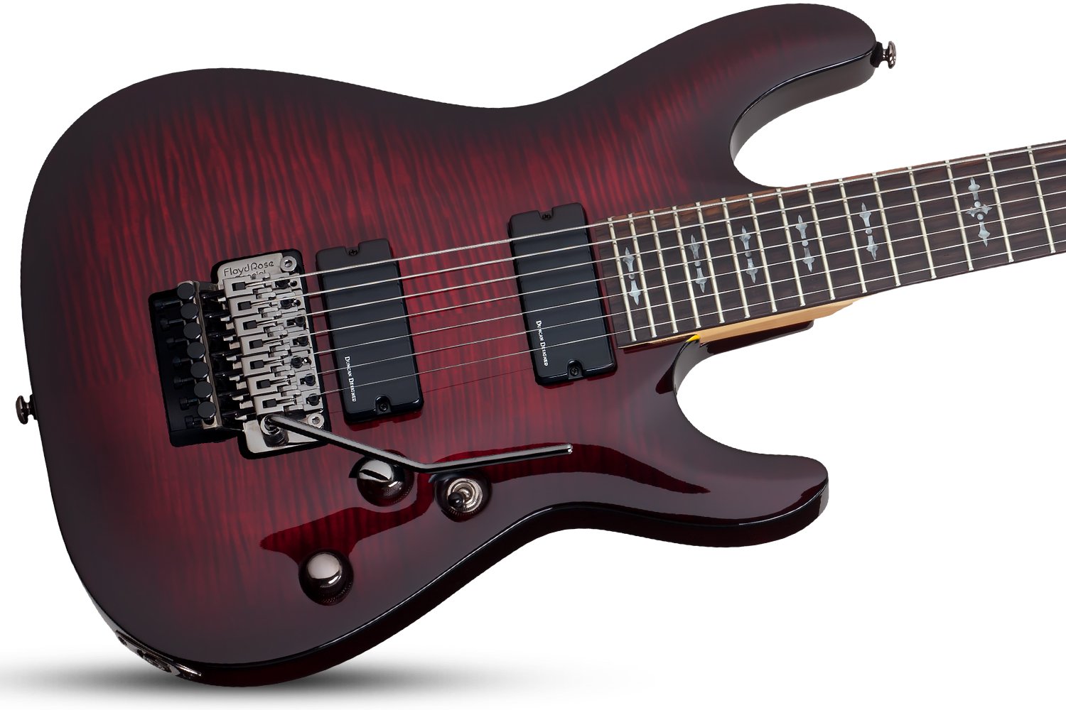Schecter Demon-7 FR 7-String - Crimson Red Burst - 81544705590