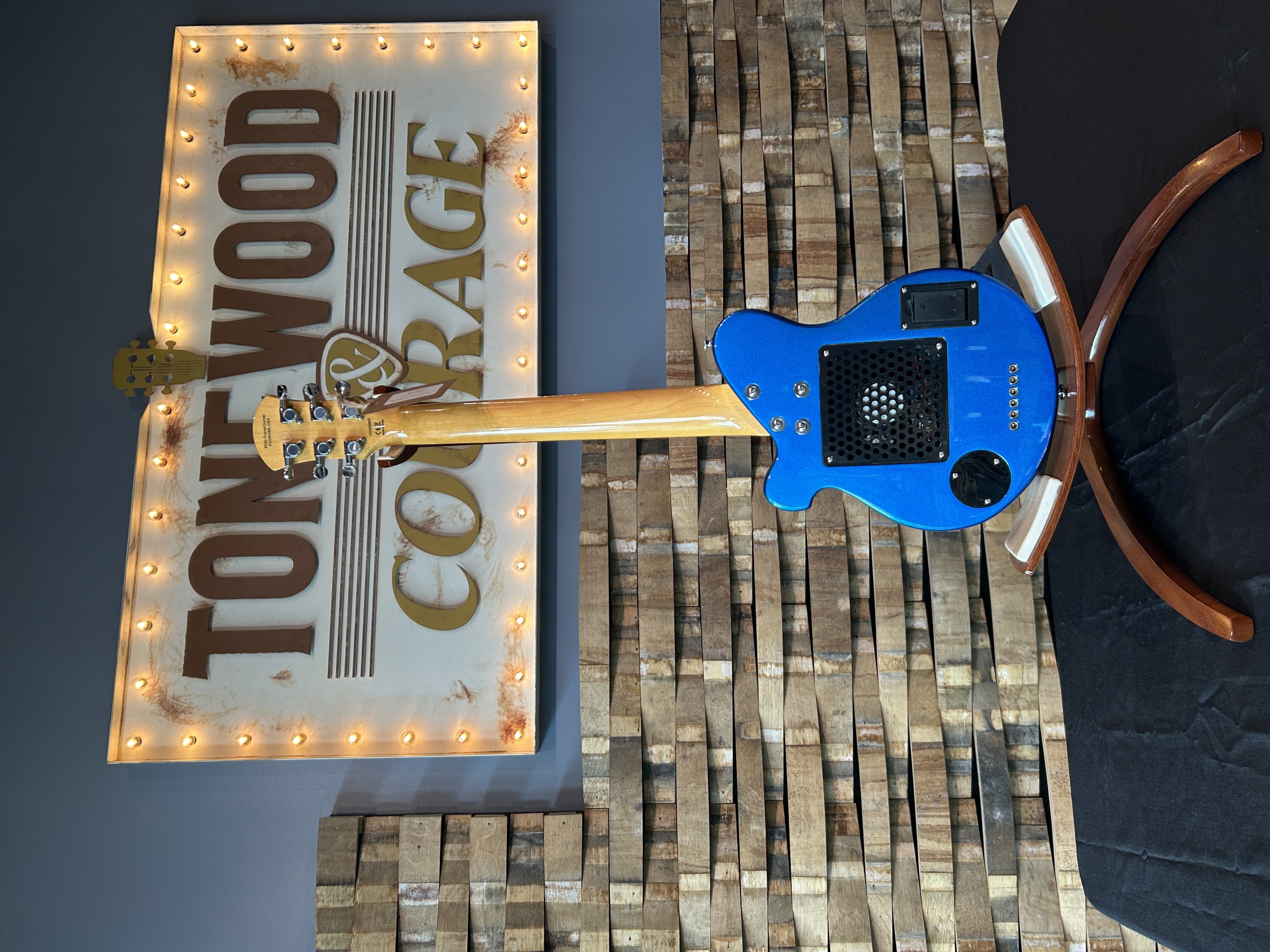 Pignose PGG-200PL Blue Paisley Guitar with Gig Bag - 882985103637