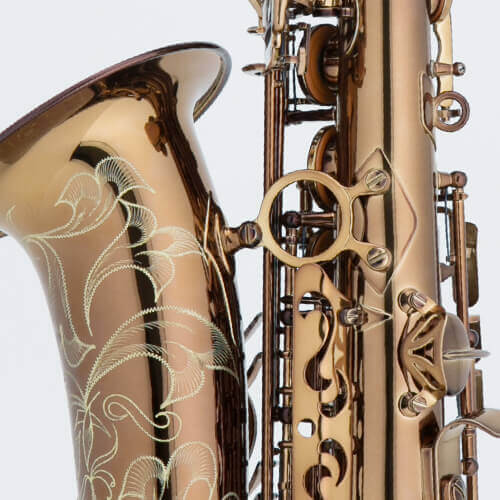 Chateau CAS-50C Student/Intermediate Alto Saxophone - Dark Cognac