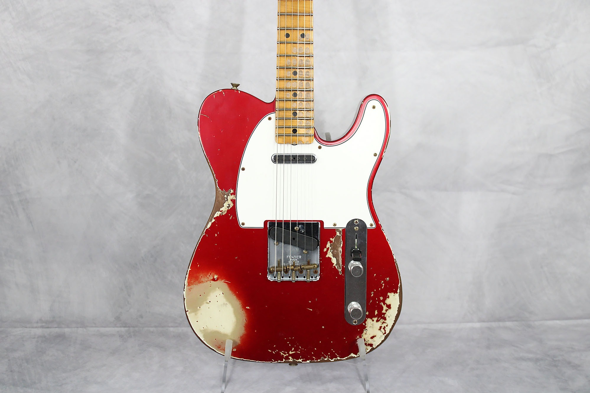 Fender Custom Shop Telecaster Late 60s Heavy Relic Limited - Aged Candy Apple Red Over Aged Olympic White