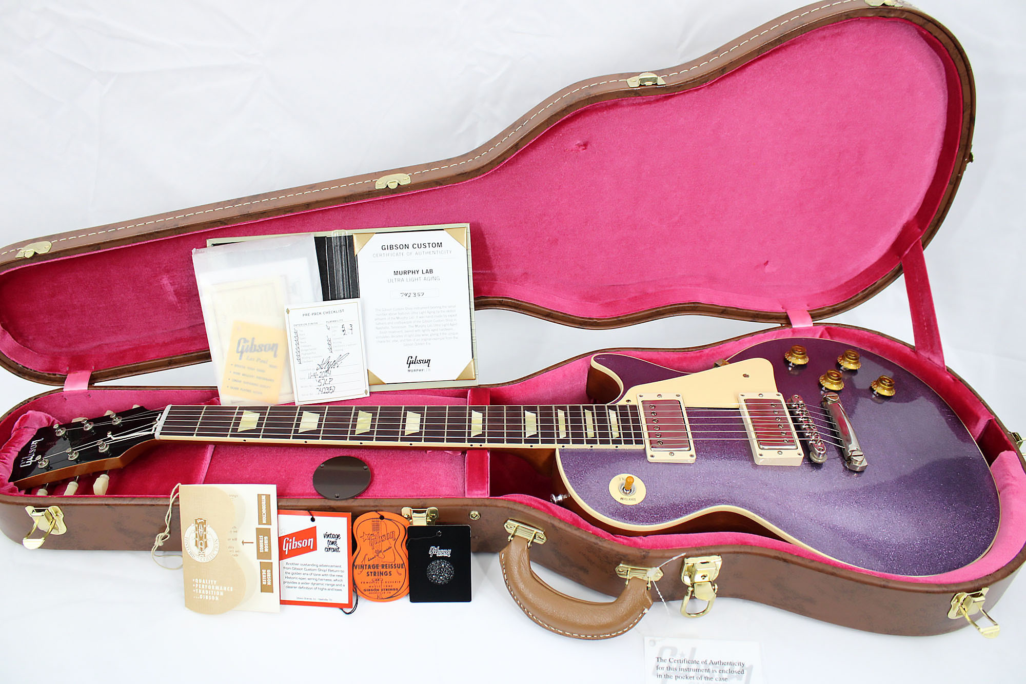 Gibson Custom 57 Les Paul Standard Murphy Lab - Purple Sparkle