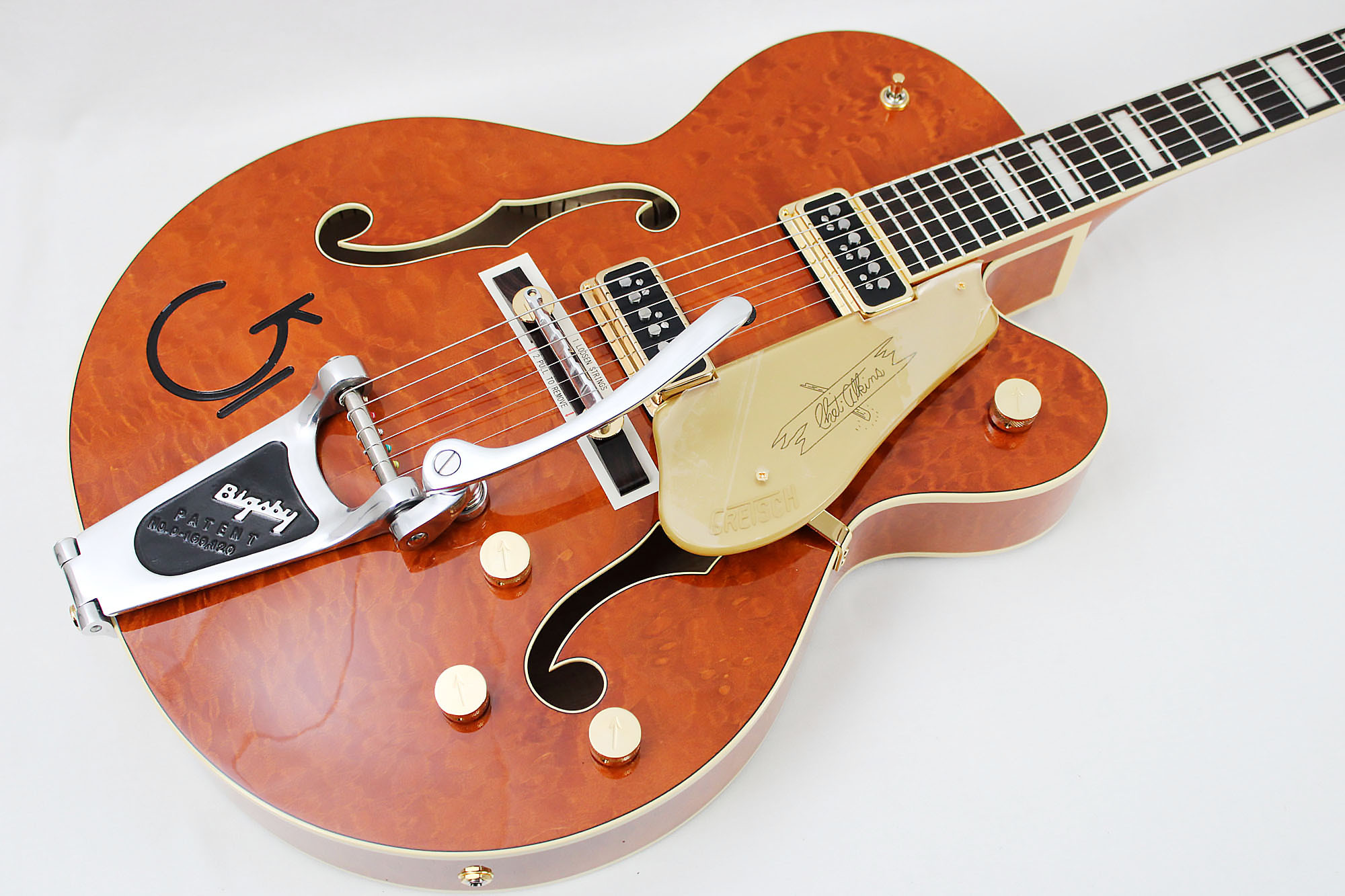 Gretsch G6120TGQM-56 Limited Edition Quilt Classic Chet Atkins- Roundup Orange **DISCONTINUED MODEL**