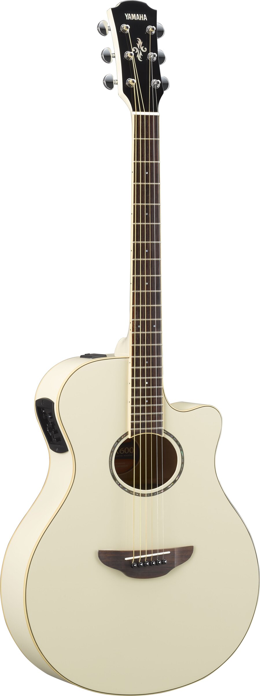 Yamaha APX600 Thinline Cutaway Acoustic-electric Guitar - Vintage White