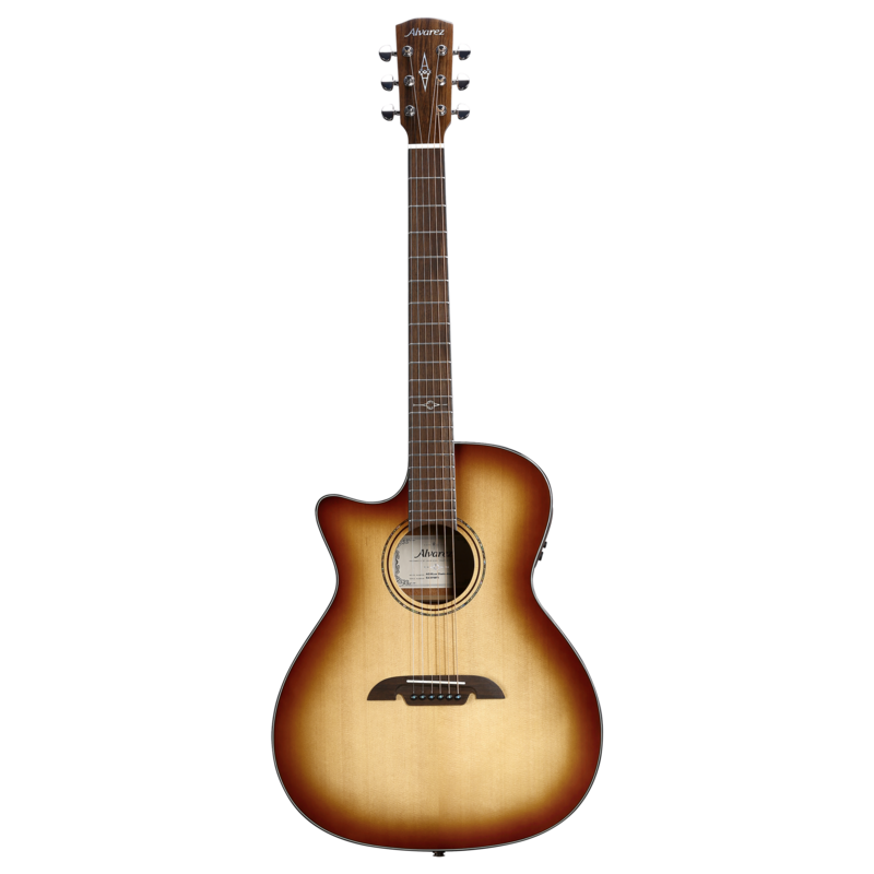 Alvarez AG60Lce_Shadowburst Artist Grand Auditorium Guitar, Acoustic Electric, Left Handed, Shadowburst, with Cutaway