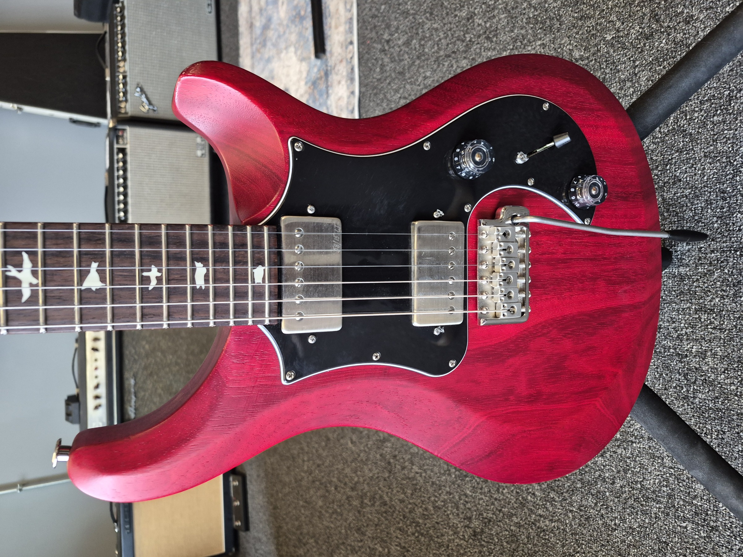 Paul Reed Smith S2 Standard 24 Satin - Vintage Cherry - Gig Bag
