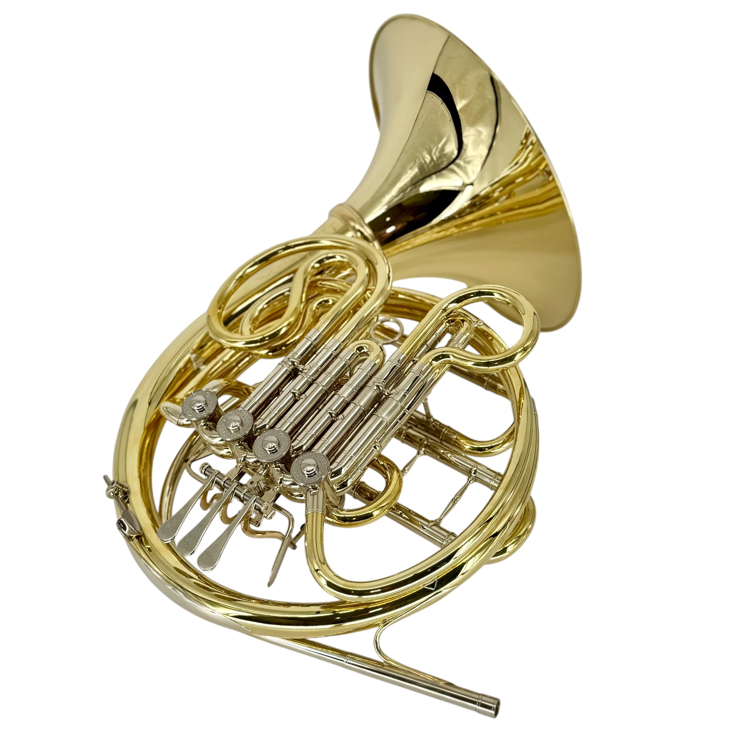 Engelbert Schmid Golden Cut - F/Bb Double French Horn - Yellow Brass - Detachable Bell - Unlacquered Finish