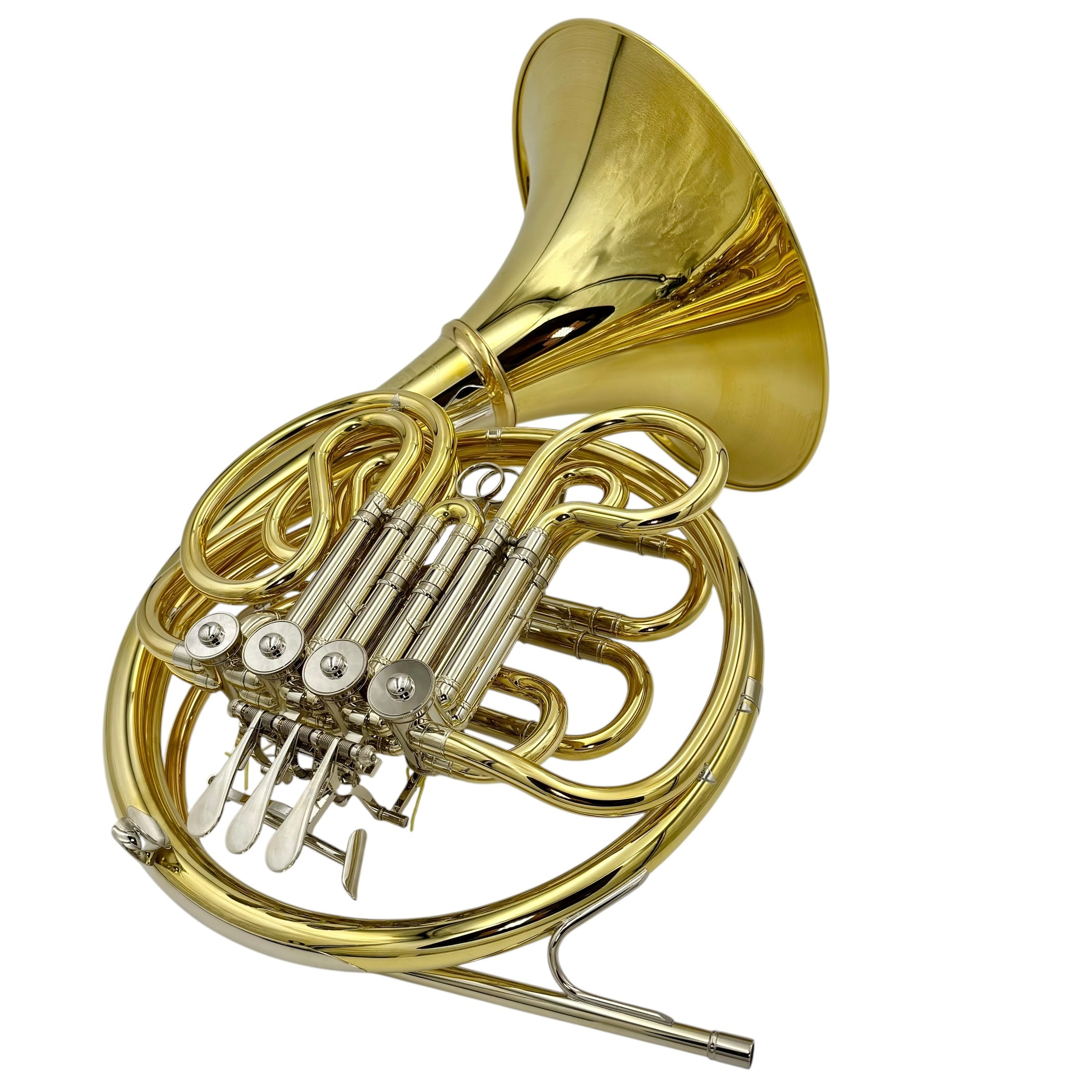 Yamaha YHR-671DU - F/Bb Double French Horn - Yellow Brass - Detachable Bell - Unlacquered Finish