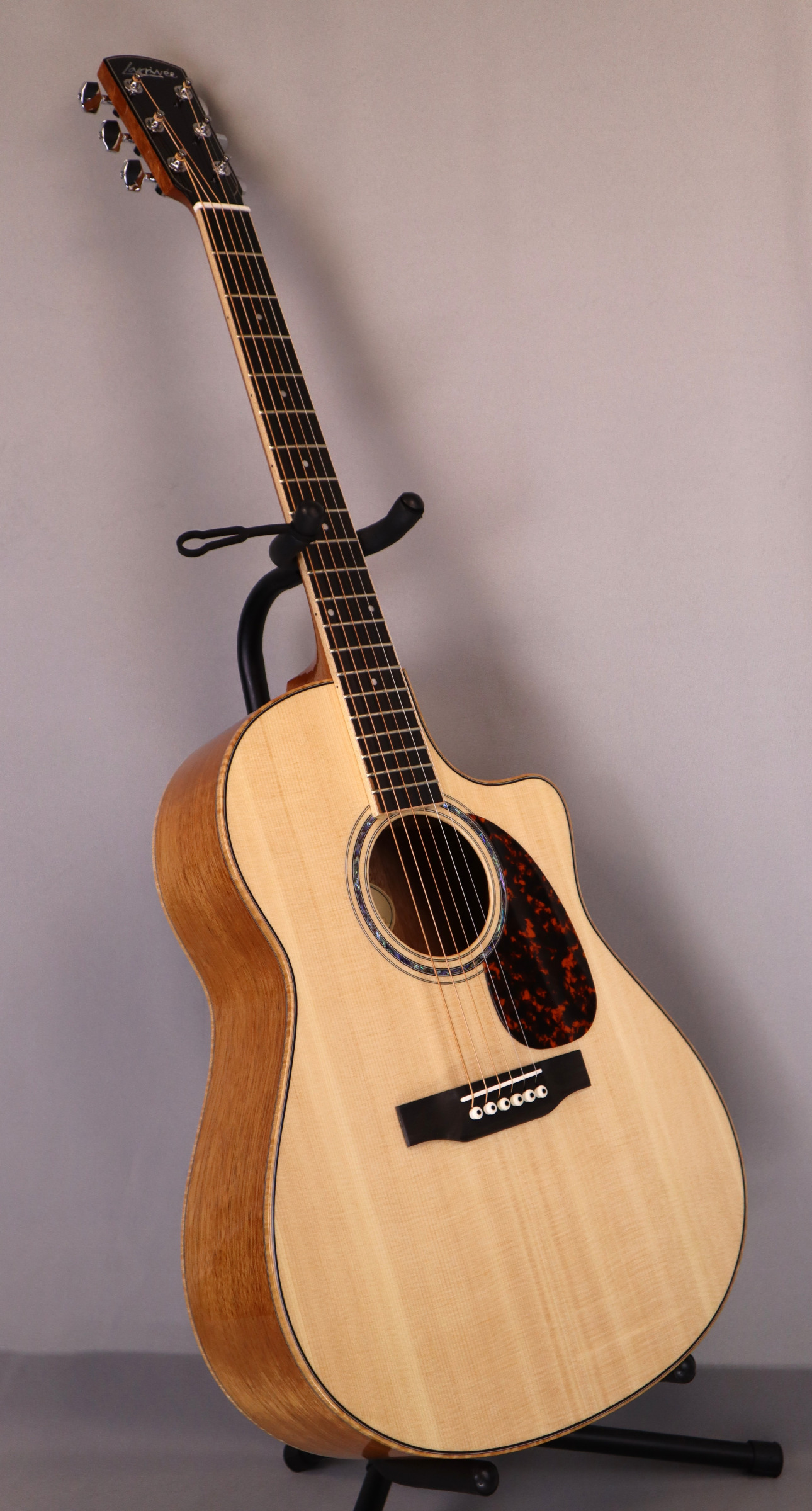 Larrivee LV-05: L model with cutaway. Solid Sitka Spruce Top, Solid Mahogany back and sides.