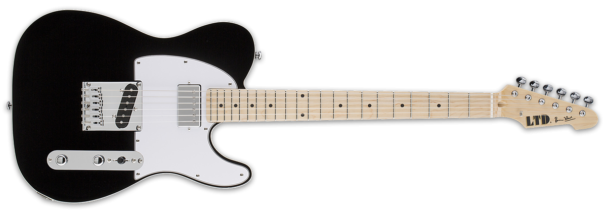 ギター ESP RON WOOD SIGNATURE Telecaster ESP Ron Wood Signature - Black | Sweetwater