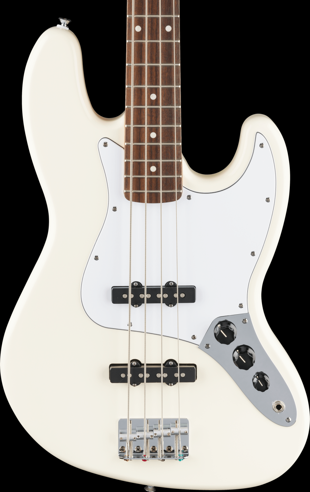 Fender Standard Jazz Bass, Laurel Fingerboard, White Pickguard