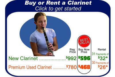 Clarinet Rental Prices