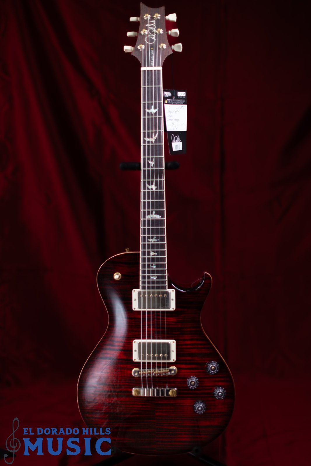 PRS Core McCarty 594 Singlecut Fire Red Burst 10-Top 2023