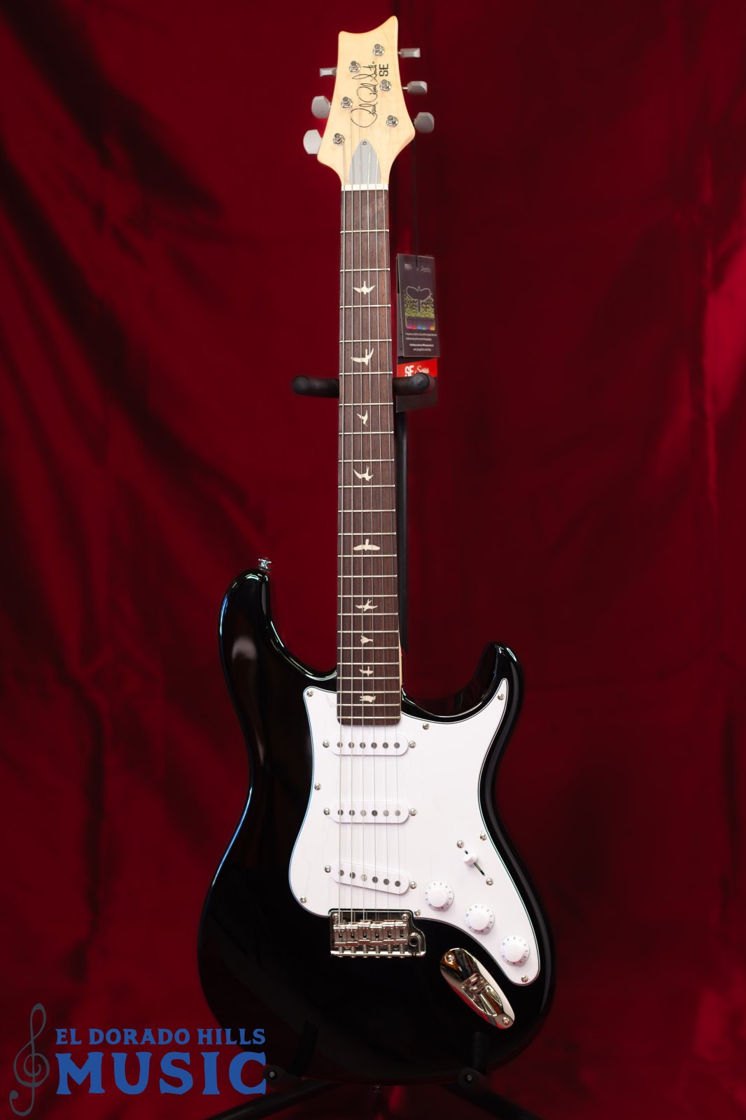 PRS SE Silver Sky Piano Black w/ Gig Bag - 825362158127