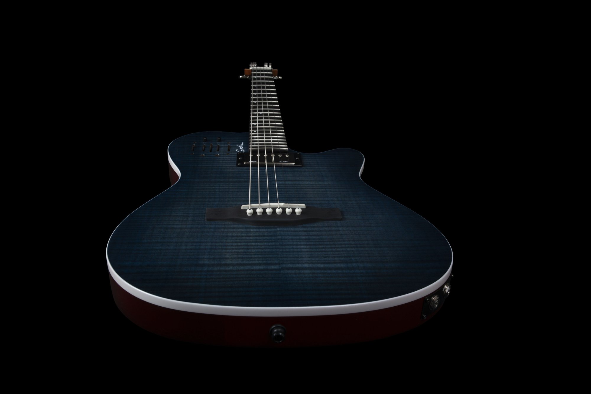 Godin A6 ULTRA Denim Blue Flame