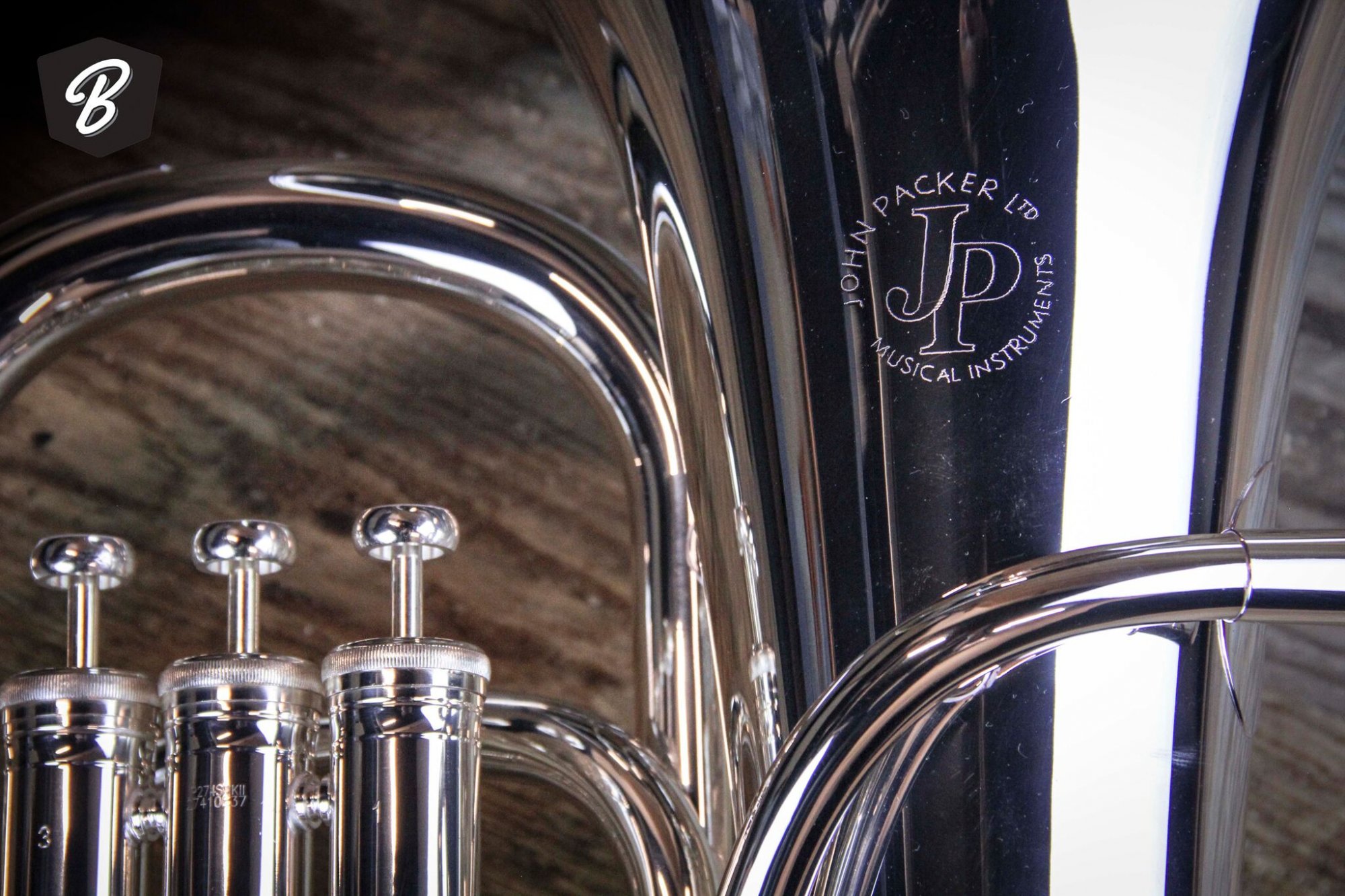 John Packer JP274S MKII Euphonium in Silver W/Case - 86565872