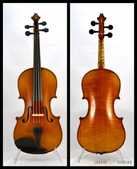 A violin made in the JTL workshop in the late 1800s.