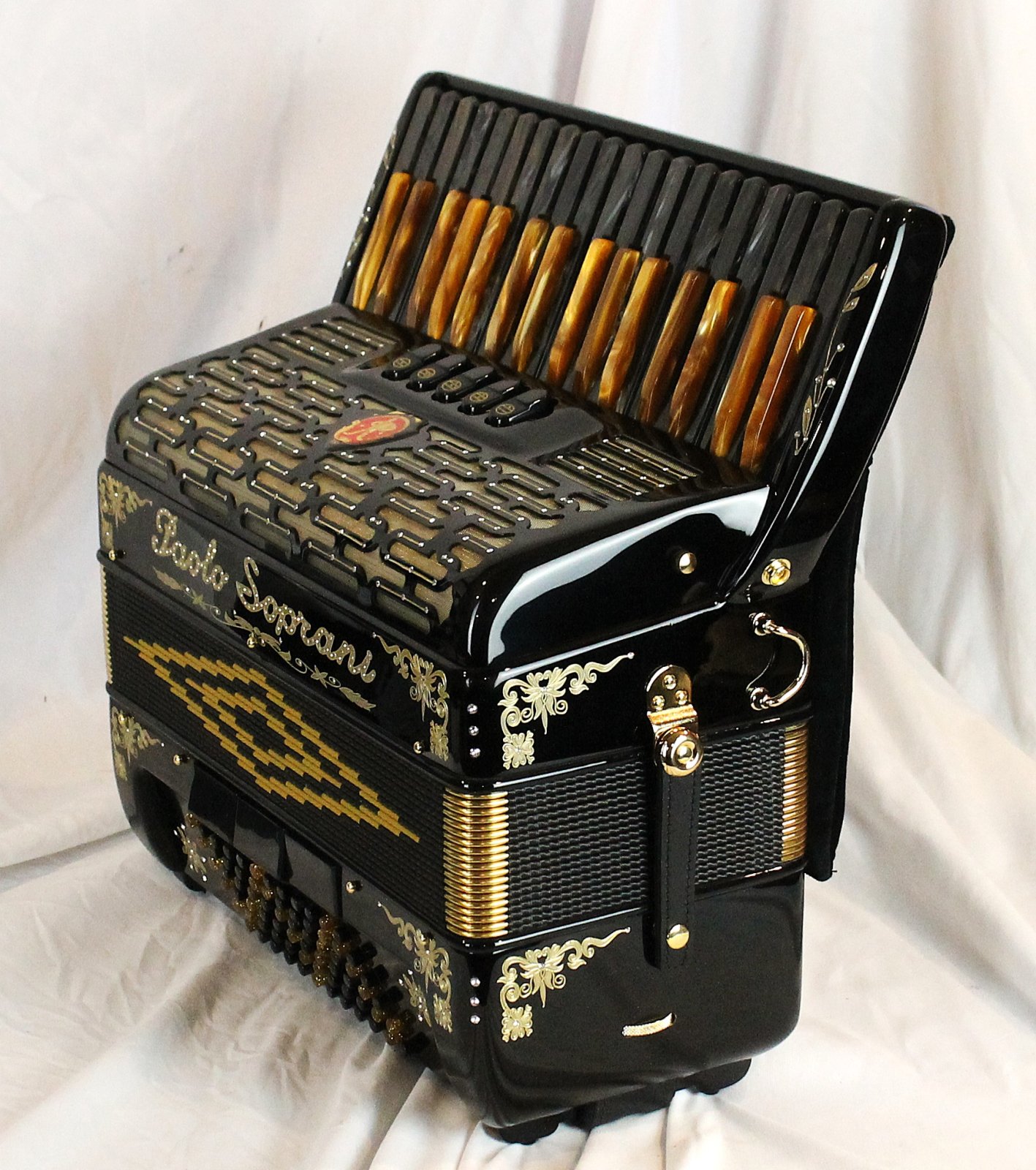 NEW Gold Mine Paolo Soprani Professionale Piano Accordion LMM 34 72