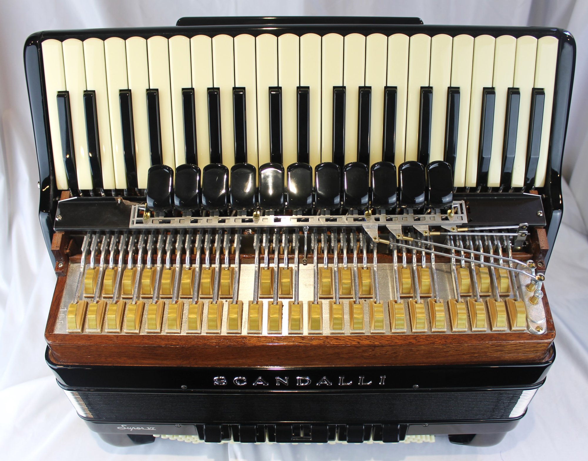 NEW Black Scandalli Super VI Extreme Piano Accordion LMMH 41 120