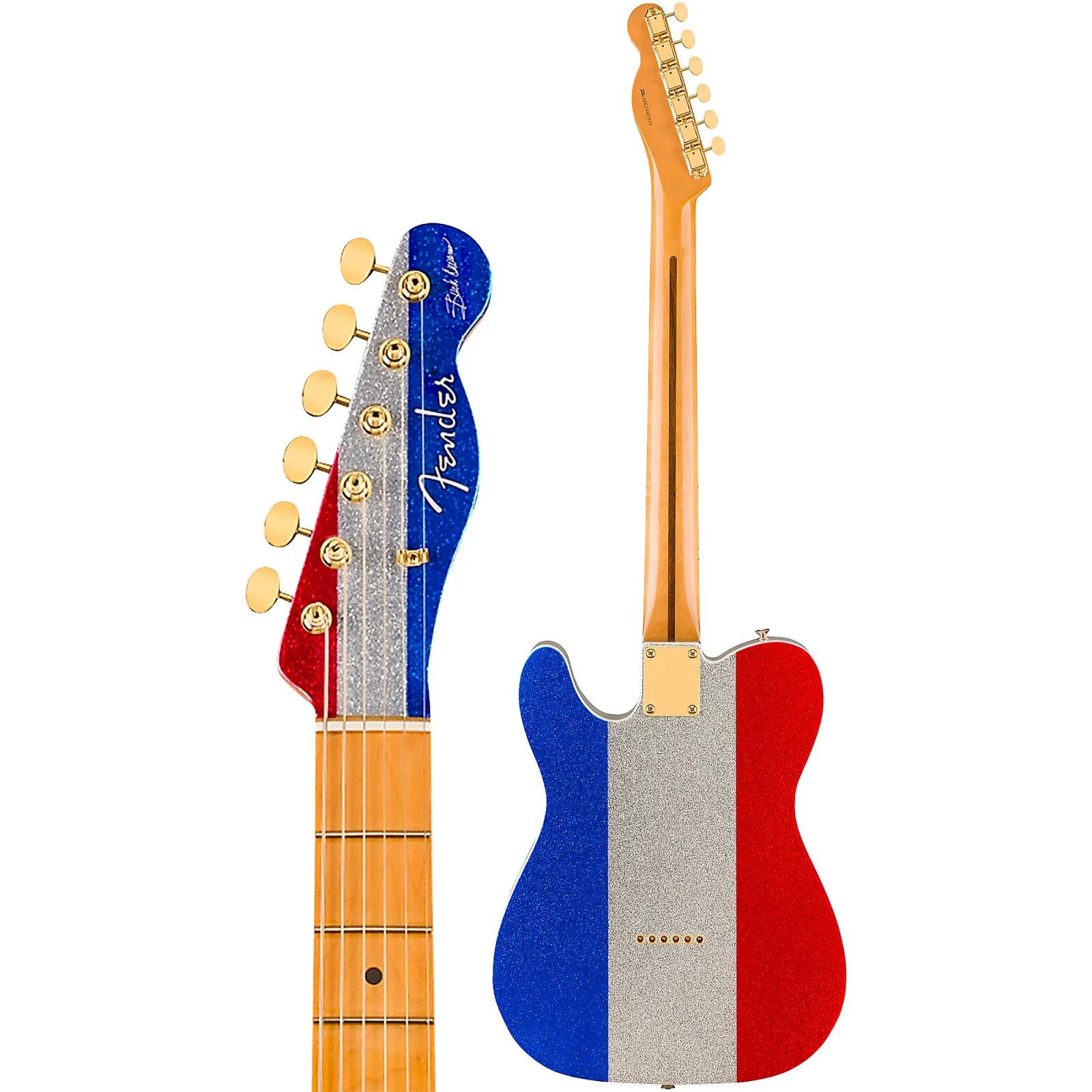 Fender Buck Owens Telecaster Electric Guitar - Red, Silver