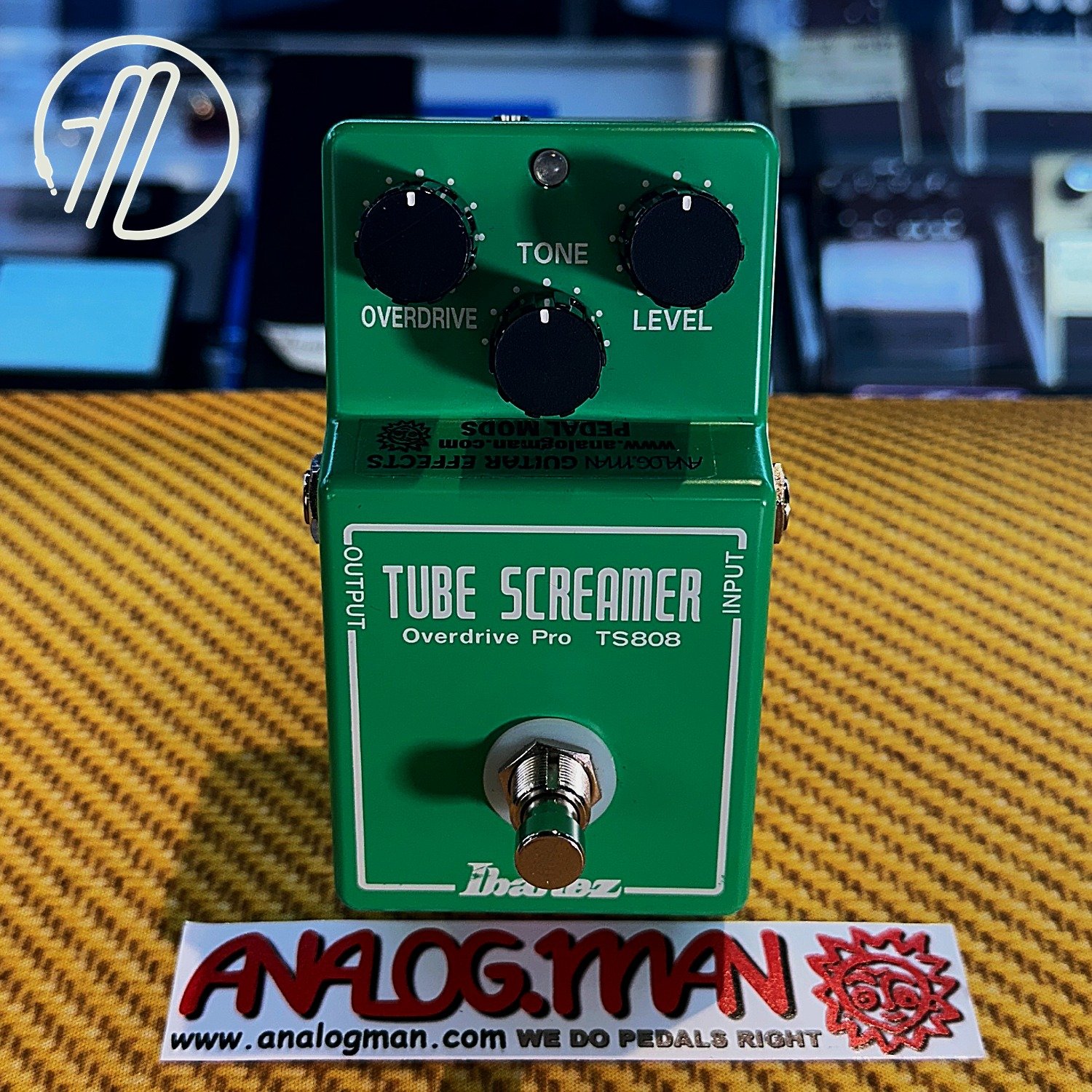Ibanez TS808 Analogman JRC4558D Modded True Vintage Bypass