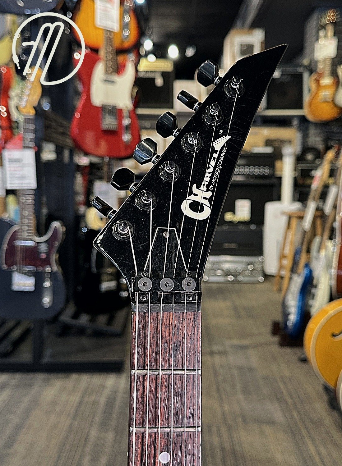 Charvel Model 4 HSS, Kahler Tremolo MIJ (1986) w/Charvel Hardshell