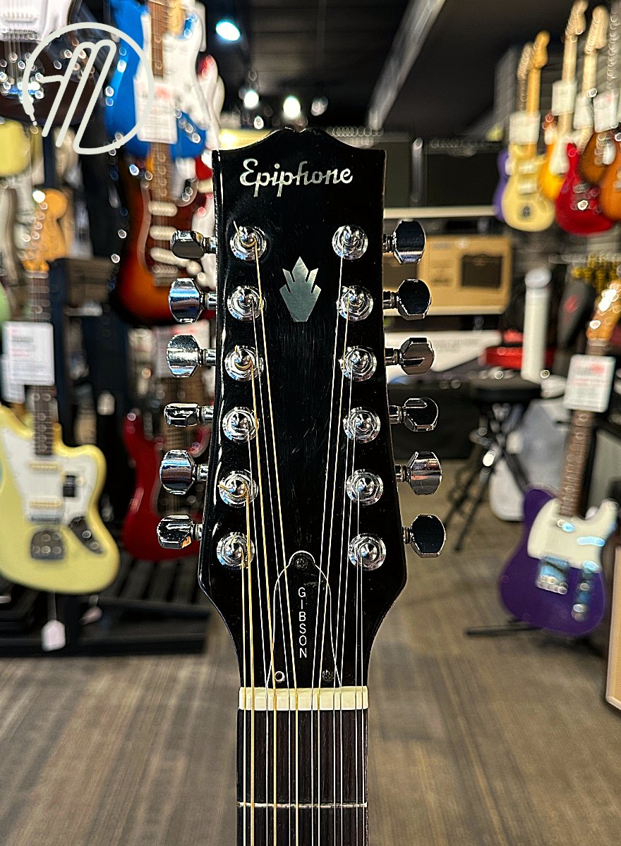 Epiphone PR350-12 12-String Acoustic Guitar w/Case USED