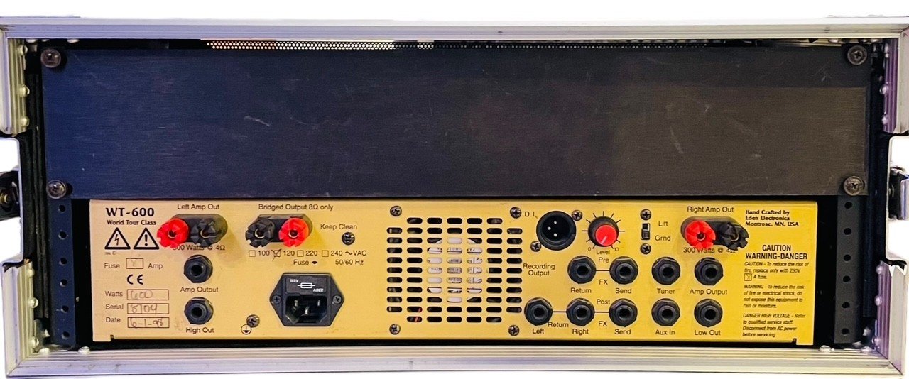 EDEN WT600 RoadRunner ベースアンプ Eden WT-600 Road Runner 600 Watt Mono/Stereo 250 Tube Driven Bass