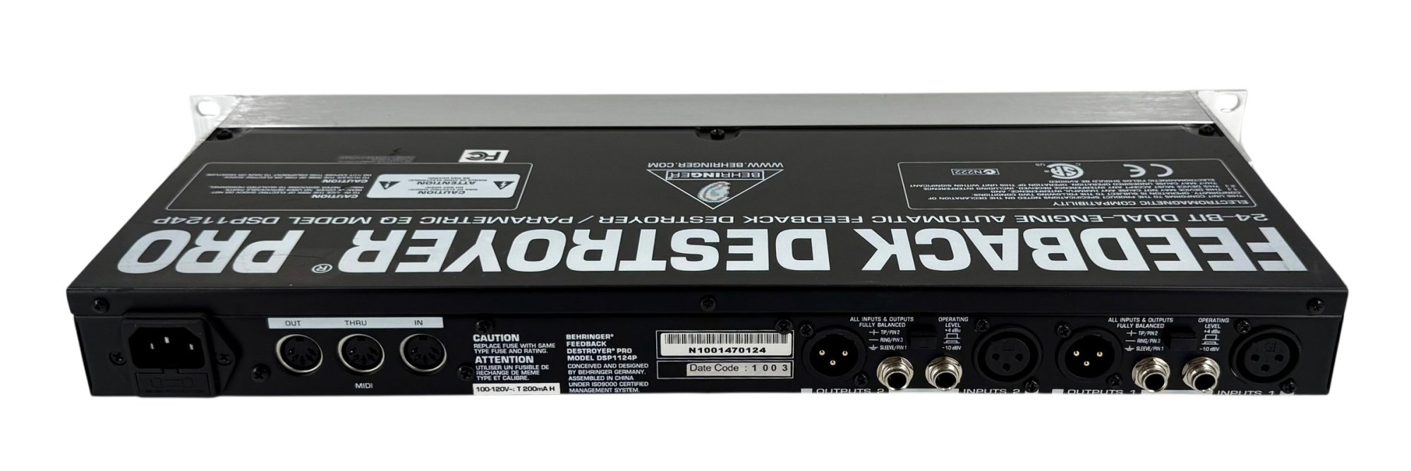 Behringer DSP1124P Feedback Destroyer Pro in Very Good Condition