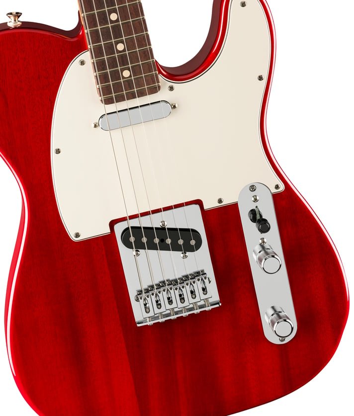 Fender Player II Tele with a Rosewood Neck in Transparent Cherry
