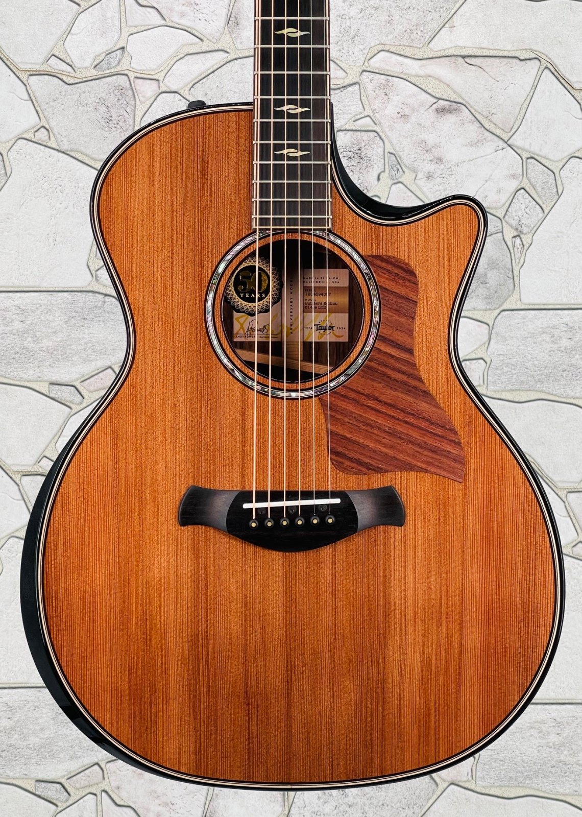Taylor 50th Anniversary 814ce Redwood Builder's Edition Acoustic Electric Guitar with Case