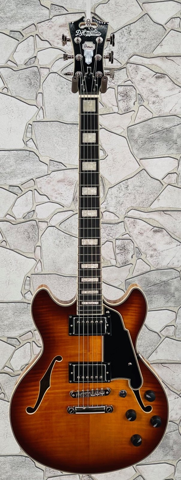 ギター D'AngelicoPremierMini DC Dark Iced Burst D'Angelico Premier DC Electric Guitar - Dark Iced Tea Burst