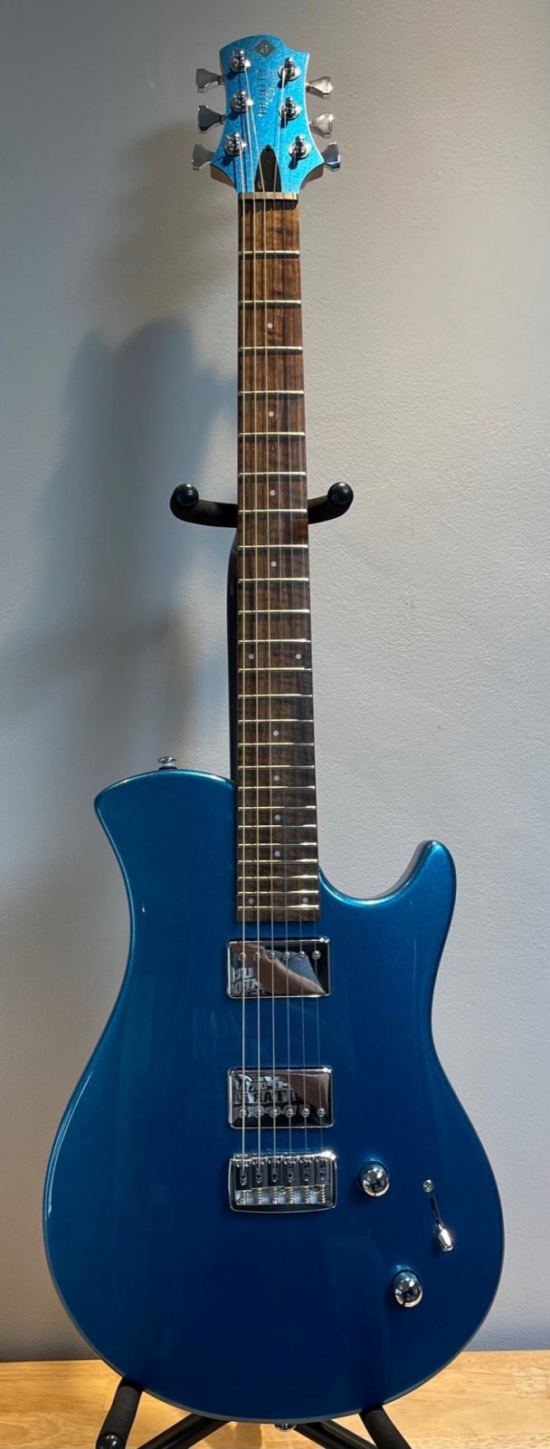 Relish Trinity Electric Guitar in Metallic Blue with a gig bag