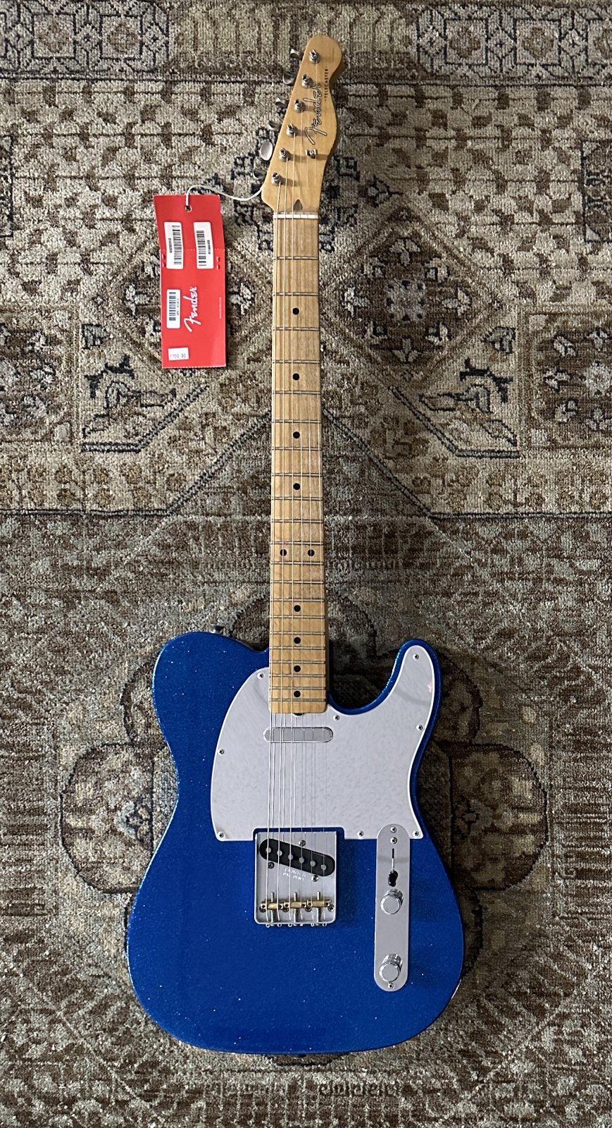 【激安通販オンラインショップ】 Telecaster Mascis J. Series Signature Fender in Sparkle Blue ギター