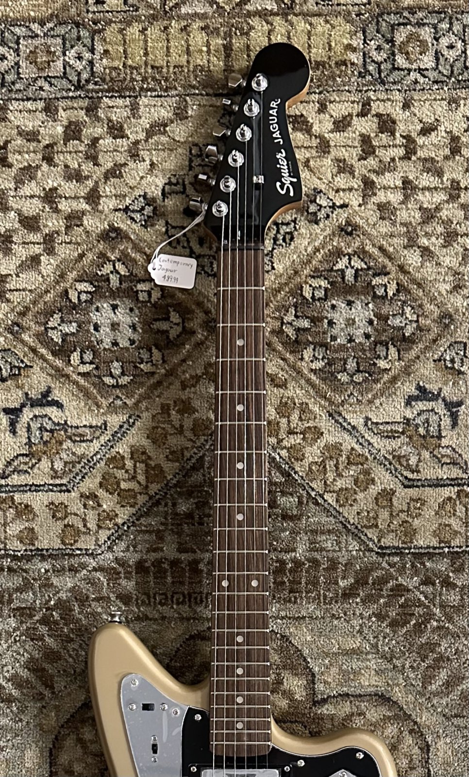 Squier Contemporary Jaguar HH ST in Shoreline Gold #8072