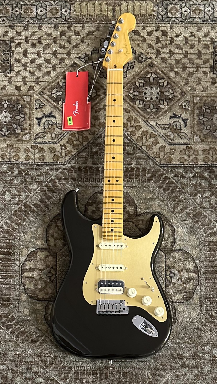 Fender American Ultra Stratocaster HSS in Texas Tea w/ Case #9629