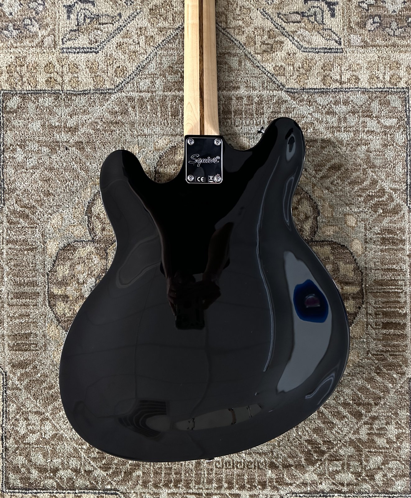 ギター Squier Fender Affinity Starcaster Black Squier Affinity Starcaster - Black - Swing City Music