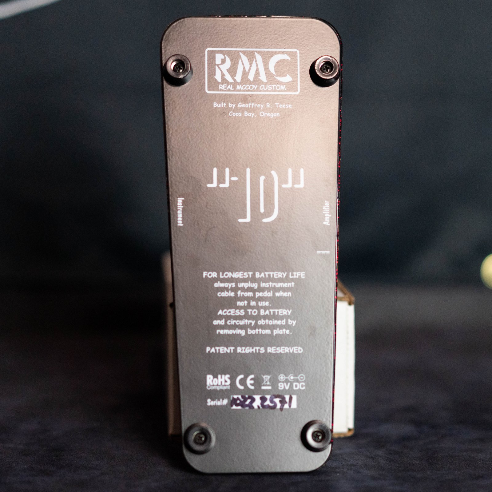 Real McCoy Custom RMC10 Wah-Wah Pedal Red Sparkle
