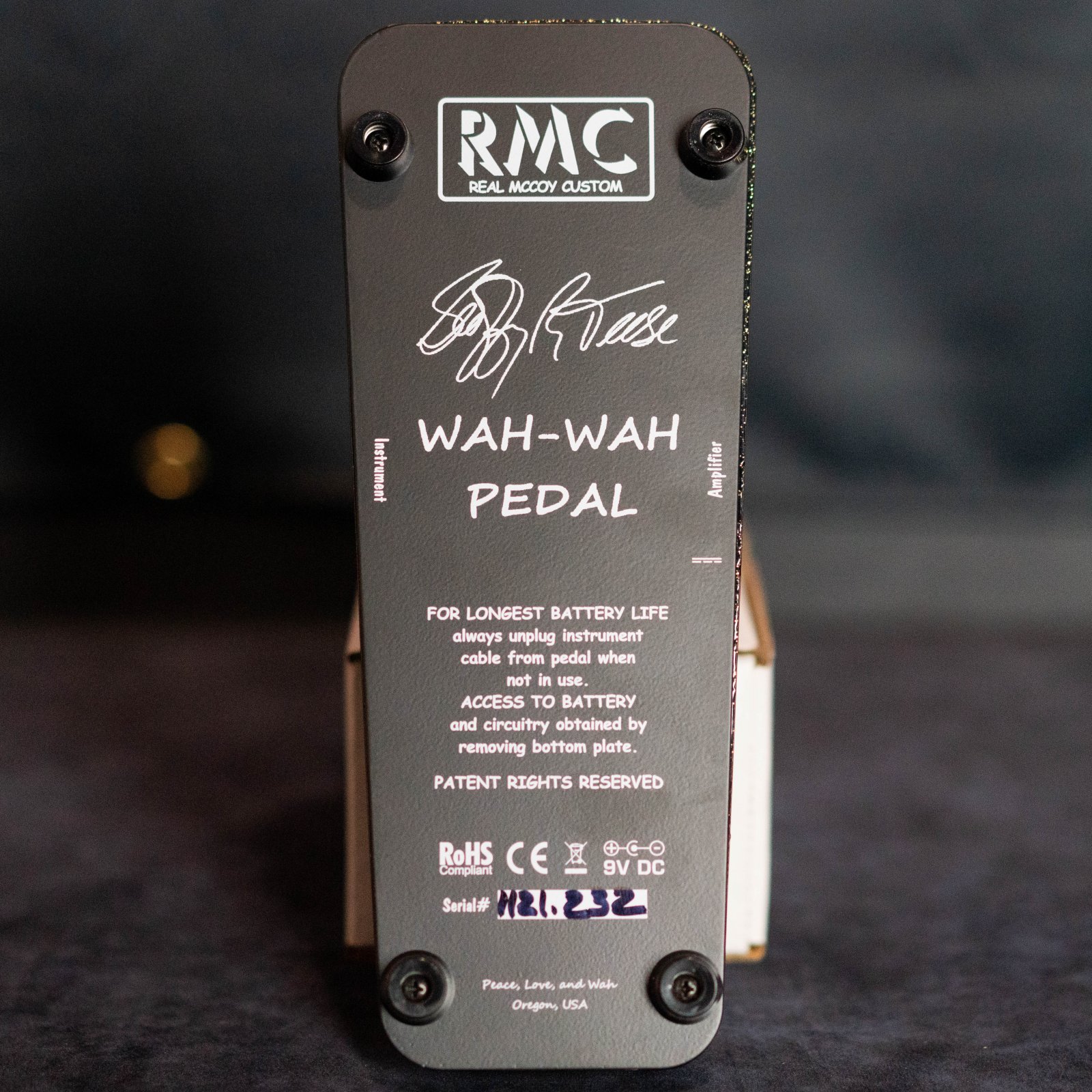 ギター RMC Real Mccoy Custom RMC-11 Gold Real McCoy Custom RMC11 Wah-Wah Pedal Gold Sparkle