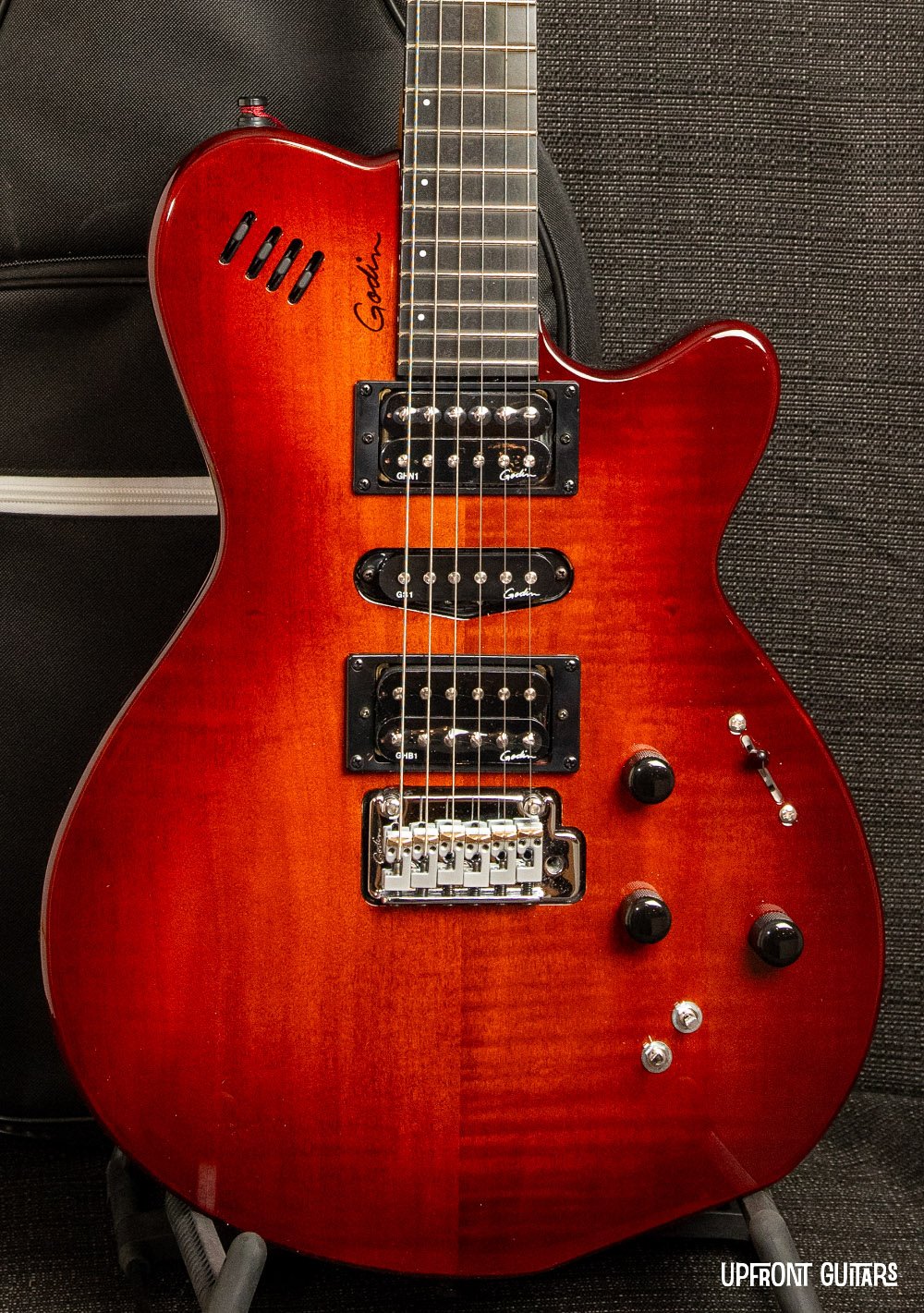 Godin xtSA Lightburst Flame w/Deluxe Gig Bag - 623501028672
