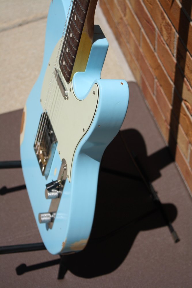 Nash Guitars T63 Sonic Blue-Rosewood-Medium Relic