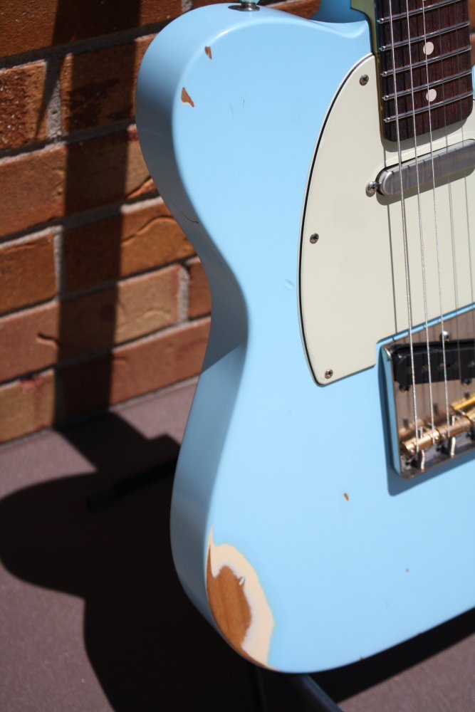 Nash Guitars T63 Sonic Blue-Rosewood-Medium Relic