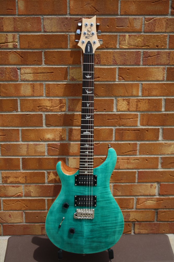 PRS SE Custom 24-CU44L-Turquoise-Left Handed
