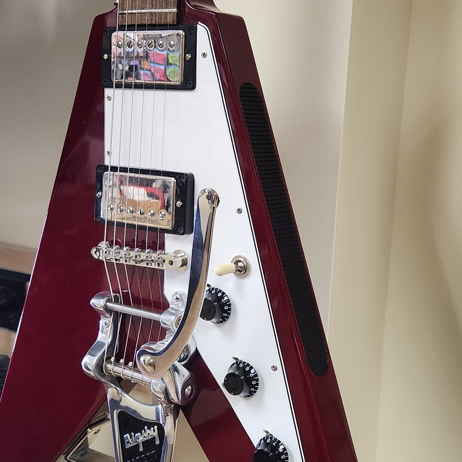 1994 Gibson Custom Shop Lonnie Mack Flying V-Cherry